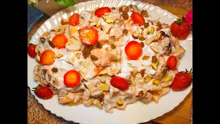 Easy Creamy Fruit Chaat Iftar Special Recipe by cook with Asifa