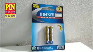 pin đũa aaa maxell Lr03 made indonesia