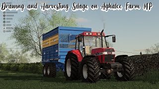 Drawing and Harvesting Silage On Aghalee Farm MP