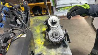 Replace rear hydraulic pump. Cub Cadet 129 with Front End loader , part 1