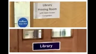 The Way to the Library and the Printers