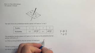 Probability of a single event 1