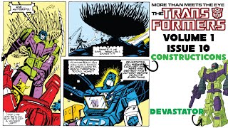 Constructicons Transform Into Devastator: Transformers Volume 1 Issue 10 Marvel Comic Book Summary