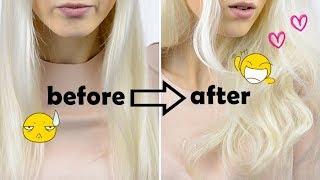 5 mins HEATLESS CURLS with SPONGE Bun Maker | LAZY GIRLS HAIR HACK | NO Heat Hair Curls/Waves