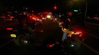 BIKE NIGHT #3 GSXR 750 VS Ducati Panigale 1199 & BMW 1000RR