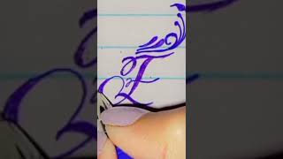 letter E stylish design part 03||today something new||#handwriting #calligraphy