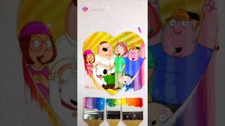 Heart Painting Of Family Guy/Griffin Family #shorts #tempo #tempoapp #likeandsubscribe