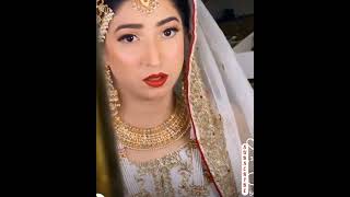 Maryam Nafees makeup on her wedding #shorts #maryamnafeeswedding #makeup #makeupshorts