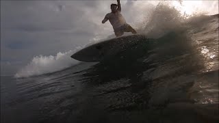 Surfing super shallow, super fun Lakey Pipe all alone on a small day