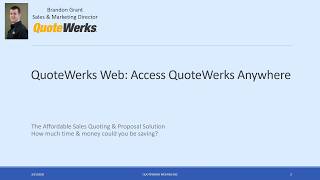 QuoteWerks Web - General Overview