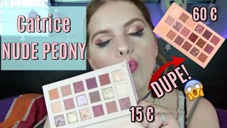 Huda Beauty Dupe Catrice Nude Peony | Dupe Alarm | Pictorial nachschminken | Livetest