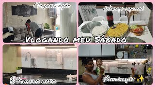 VLOGANDO MEU SÁBADO|CASA LIMPA|ORGANIZAÇÃO|/ALMOÇO ESPECIAL /FIZ FRICASSÊ DE CAMARÃO/TORNEIRA NOVA 😍