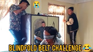 Blindfold Belt Challenge 🤣 Kta haru ko over dhulai vayo🤣 | Eddievlogs26 |@adityamukhia2622