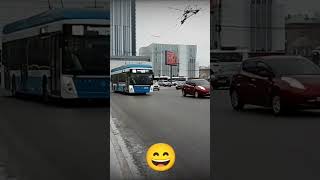 Транспорт Новосибирска сейчас и тогда #транспорт #edit