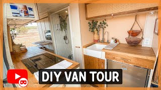 AMAZING Tiny Home VAN CONVERSION | 360° Virtual Reality VAN TOUR