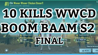 10 KILLS WWCD IN BOOM BAAM FINAL II IGL POV II 7SHORE ESports