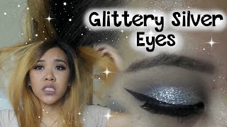 Glittery Sliver EyeZ l Makeup Tutioral