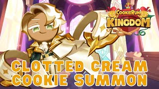 【 Cookie Rung : Kingdom 】Done saving up time to summon Clotted Cream Cookie!