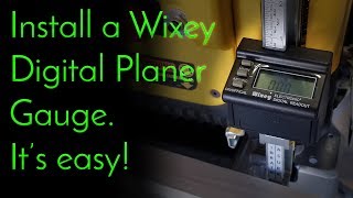 Wixey Digital Planer Gauge installation on a DW735