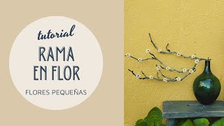 RAMA EN FLOR a crochet. Tutorial paso a paso. Decoración a ganchillo. Fácil para principiantes.