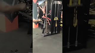 Straight Arm bent over Lat pull down (Full weight).