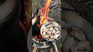 ⛺️ Kanat #yemek #yemektarifleri #asmr #shorts #youtubeshorts #kamp #camping #outdoorcooking #like