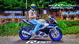 YAMAHA R15M TEST  RIDE  😍||  DETAILED REVIEW || 0-60kmph ACCELERATION TEST 💥 ||