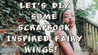 DIY Scrabook Inspired Fairy Wings