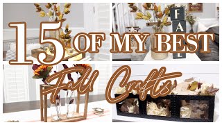 15 DOLLAR TREE Fall Crafts | Fall DIYs 2021