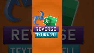 Advanced Excel By Pavan Lalwani: All About Excel today seeing Reverse Text in a cell #Shorts