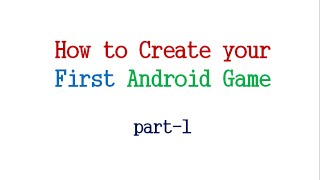 How to Create First Game in Android Studio : Part1 | ShoutCafe.com