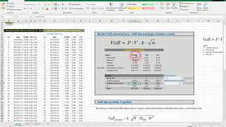 Ryzyko w Excelu - miara VaR (value at risk) - prezentacja pliku do pobrania