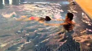 Shayna Swimming at Banyan Tree Macau