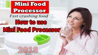 How to use Mini Food Processor