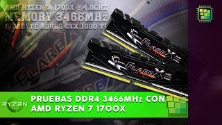 Pruebas DDR4 3466mhz  con AMD Ryzen 1700x