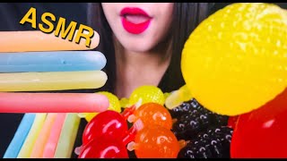 ASMR TIKTOK FRUIT JELLY CHALLENGE NIK-L-NIP WAX STICKS 틱톡 과일 젤리 첼린지 왁스 막대 먹방