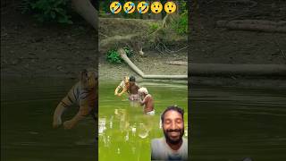 MOST FAKE TIGER SCARY PRANK ON BATH MAN! | SAGOR BHUYAN #faketigerprank #shorts@TECHSHAKUR #funny