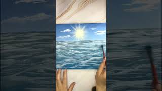 Solar ocean painting ~ Acrylic