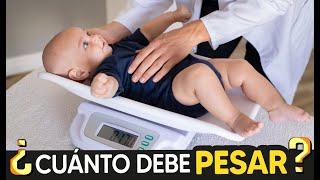 PESO DEL BEBÉ ¿Cuánto debe Pesar según su Edad y Sexo?