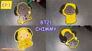 Easy Pancake Art : EP.1 BT21 Chimmy Baby | LEMON Pancake