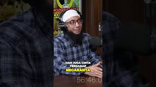 PAHALA DAN CINTA NEGARA #podcastdedycorbuzier #shorts #khalidbasalamah