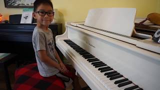 Parker Wolf (age 6) - Faber Piano Adventures 3A, Scarborough Fair