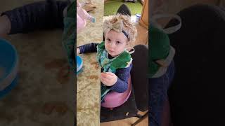 Toddler Tells a Story About a Traumatic Cereal Incident #shorts