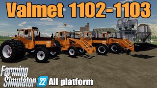 Valmet 1102-1103/ FS22 mod for all platforms