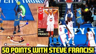 50 POINT GAME WITH RUBY STEVE FRANCIS! DUNKS ON EVERYONE! NBA 2K18 MYTEAM GAMEPLAY