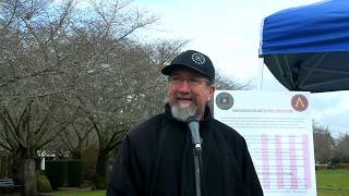 M. Roy Hammond speaking at "Redress of Grievance Rally" - Oregon State Capitol