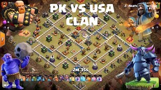 TH12 war attack strategy | PK VS USA Clan