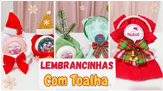 LEMBRANCINHAS COM TOALHA DE NATAL