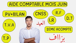 Aide comptable mois de juin ?