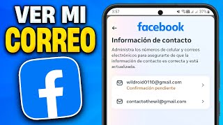 Cómo SABER CUAL es mi CORREO ELECTRONICO de FACEBOOK (2024)